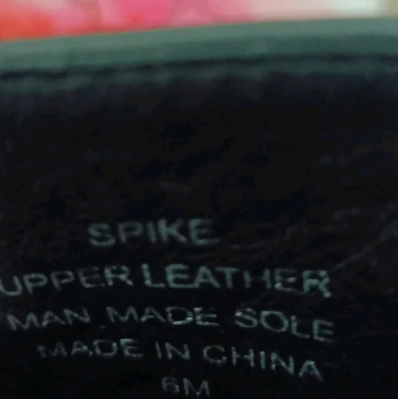 Jeffrey Campbell Spike LITA Black Leather With Gold Spikes Size 6 - Picture 8 of 11